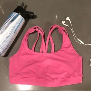Lululemon pink sports bra size 2/4 (small) GENTLY WORN